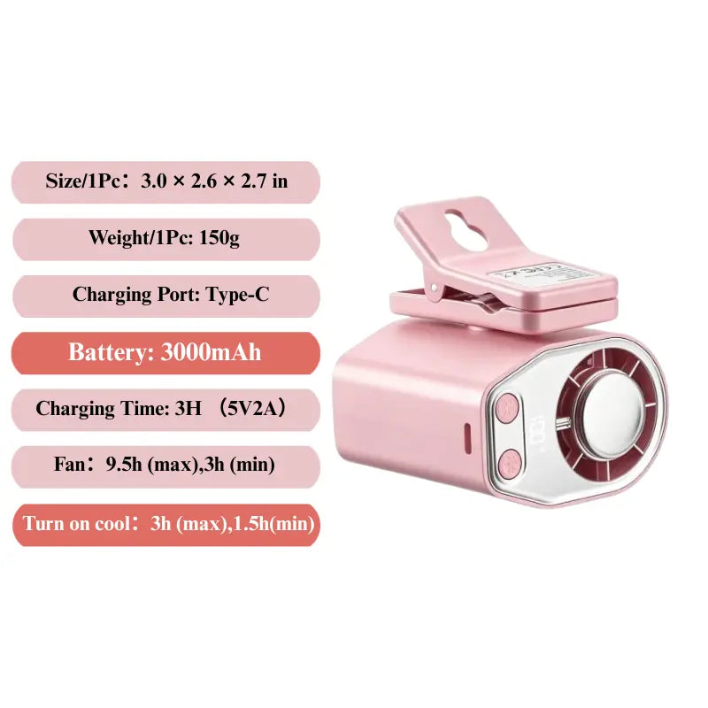 ✨Mega Deal|800+ Sold Daily🎁Semiconductor Cooling Clip-On Fan