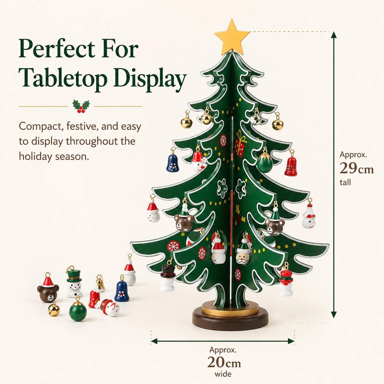 ✨24-Day Wooden Christmas Tree Advent Calendar🎄