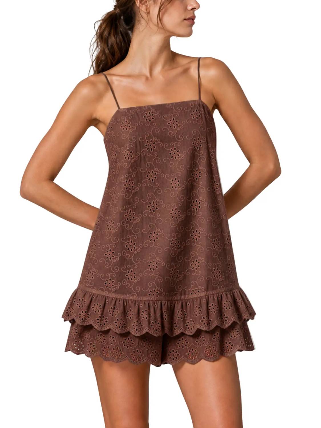 🔥Women's Spaghetti Strap Fitted Bohemian Cotton Blend Overalls
