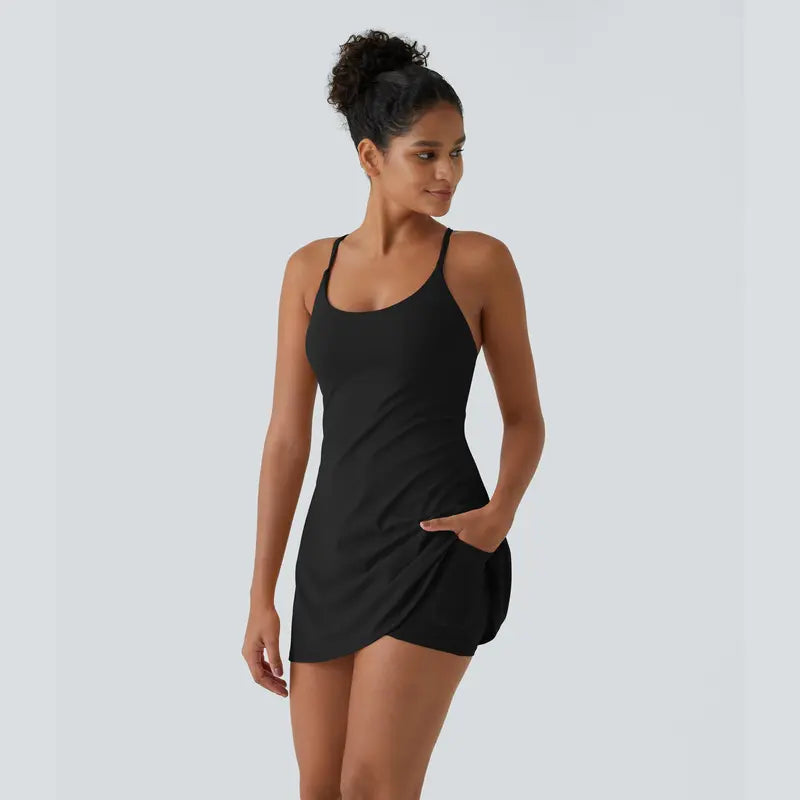 ✨Last day promotion🔥Plush Backless Active Dress-Easy Peezy Edition