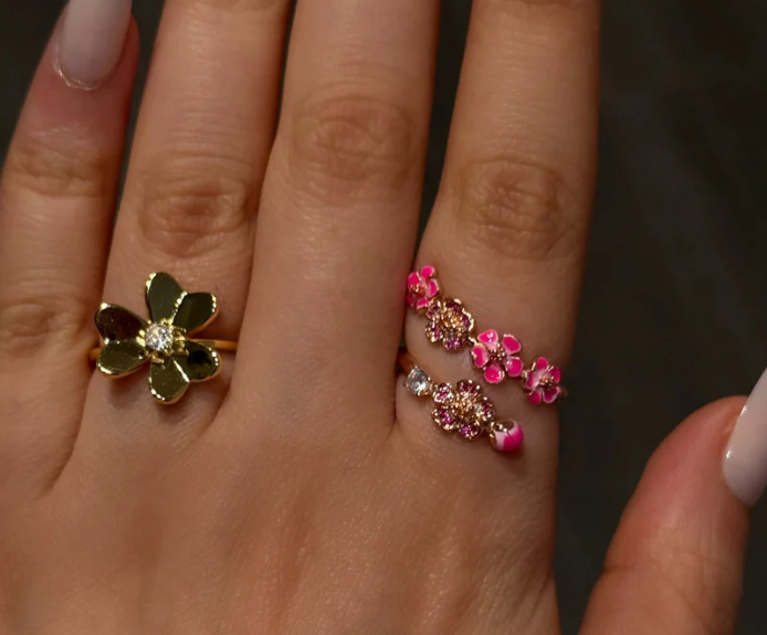 ✨Peach Blossom Ring, Wear Spring on Your Finger🌸
