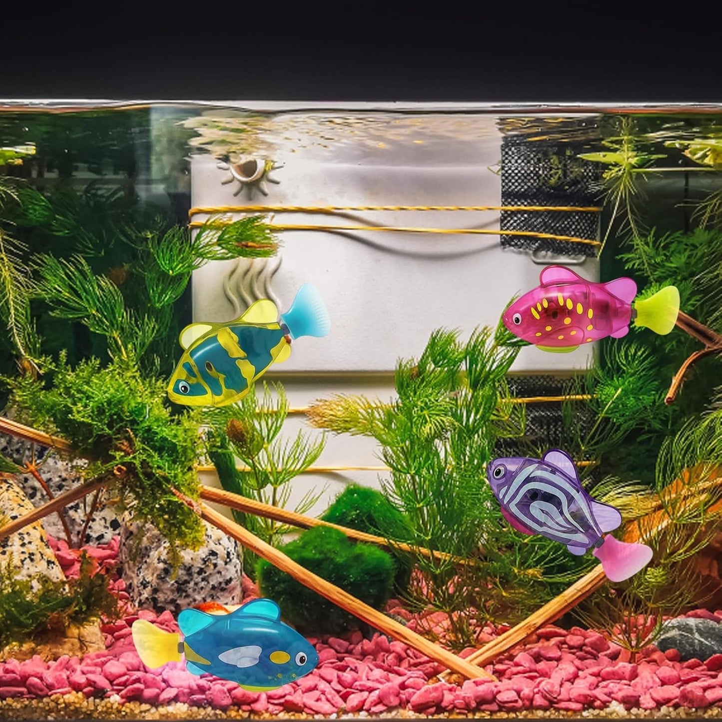 🎖️Swimming Robot Fish – LED Light Up Interactive Toy for Water