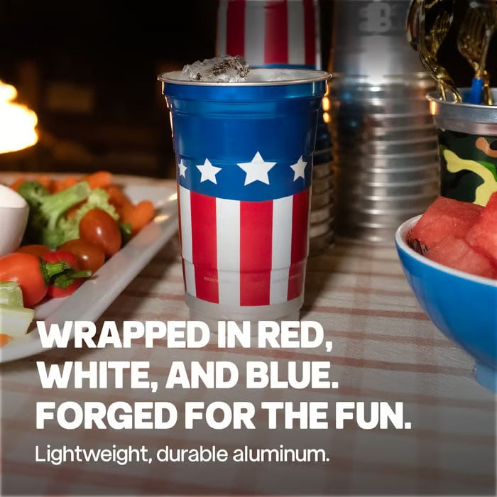 ✨🇺🇸 250th Anniversary Patriotic Aluminum Party Cups