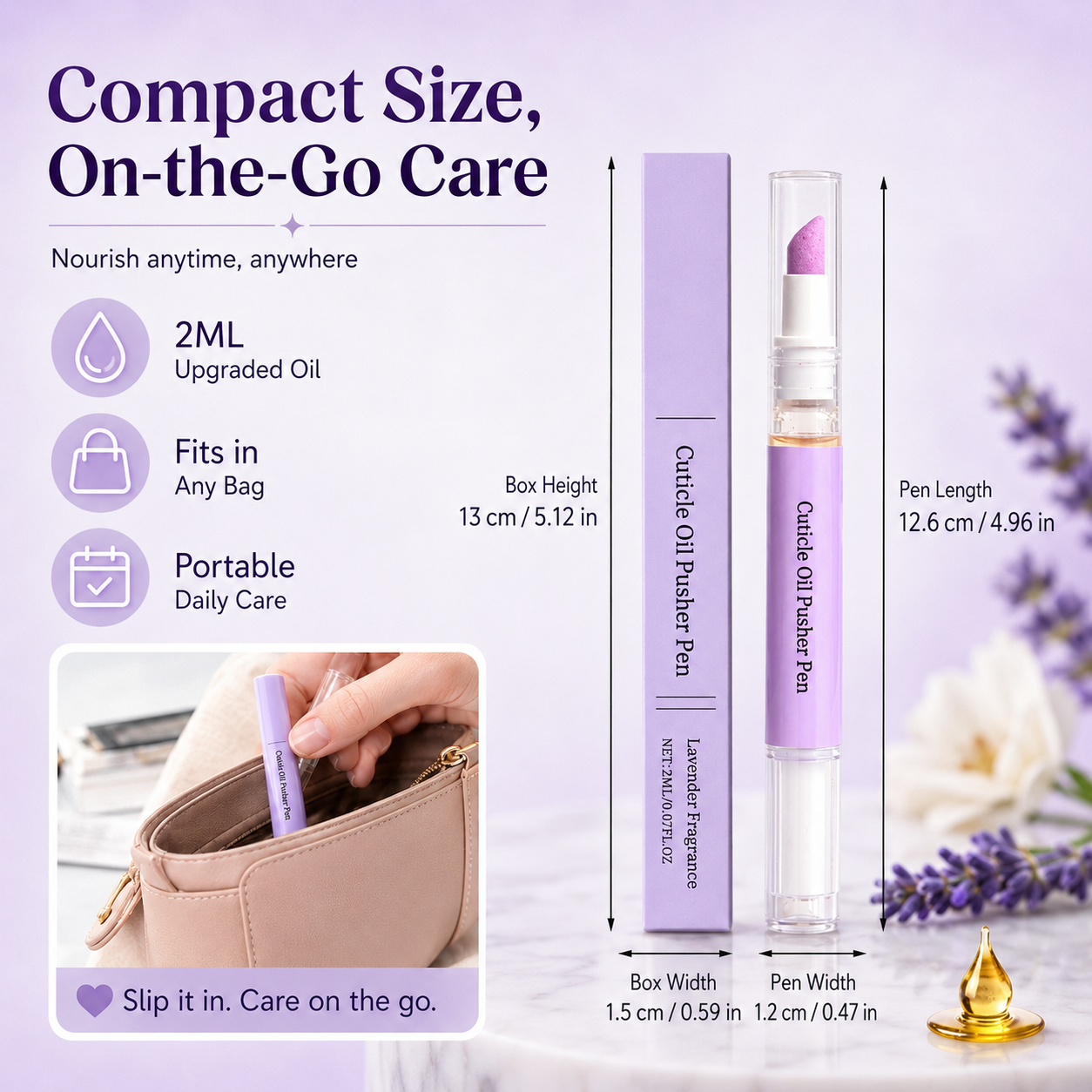✨2-in-1 Cuticle Pusher & Oil Pen