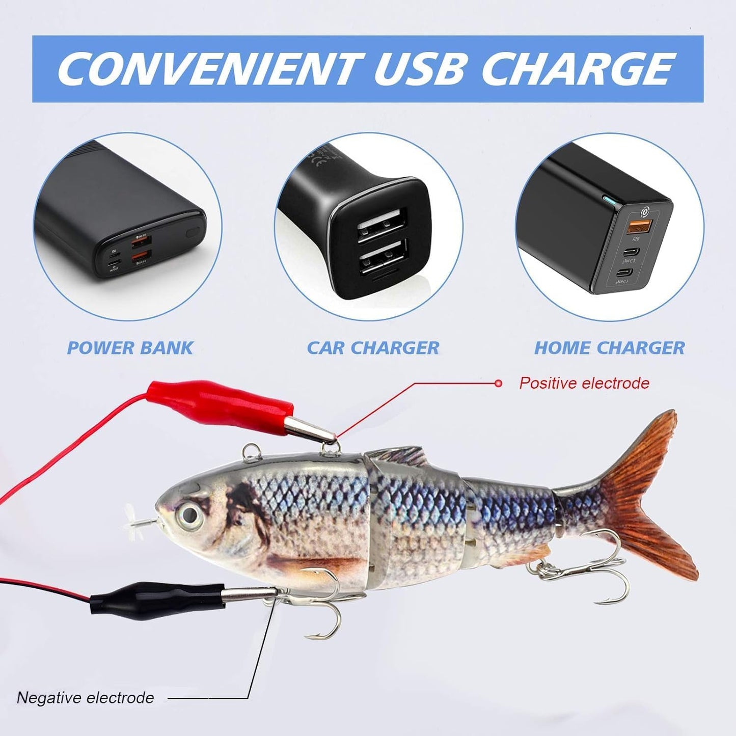 ✨Electric Robotic Swimming Fishing Lure🎣