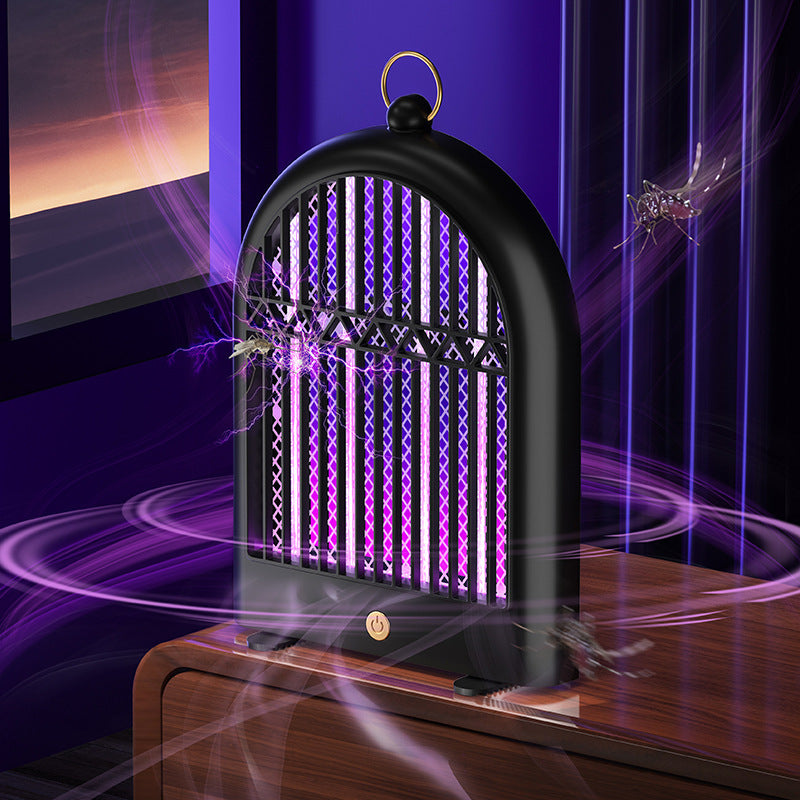🎖️UV LED IP33 Bedroom Mosquito Catching New Desktop Electric Mosquito Killer Lamp USB Rechargeable