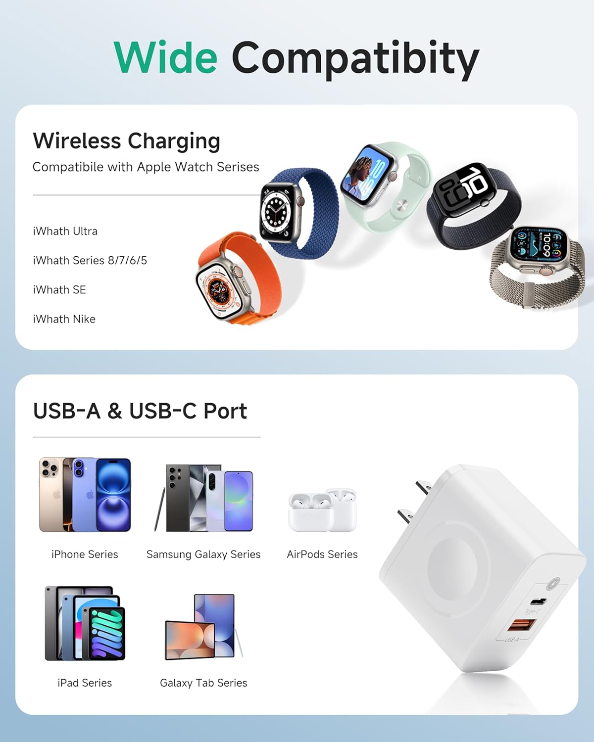 🎖️3-IN-1 Apple Watch Charger Block