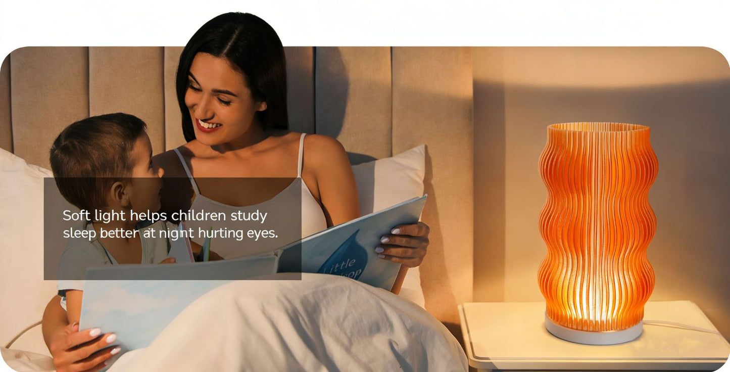 ๐๏ธCozy Table Lamp - Bedside Light - The Wave Lamp