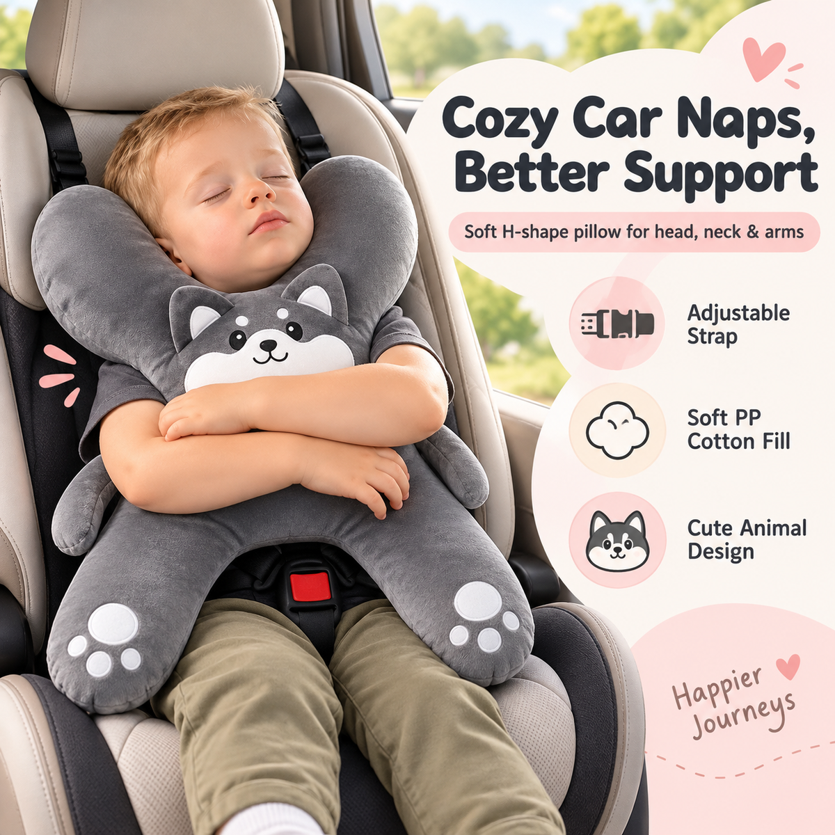 ✨Handmade Kids' Travel Comfort Pillow