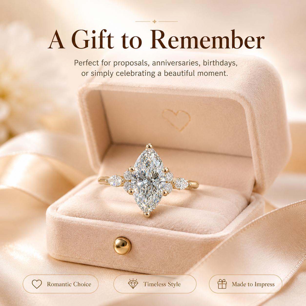 ✨Marquise-Cut Sparkle Ring
