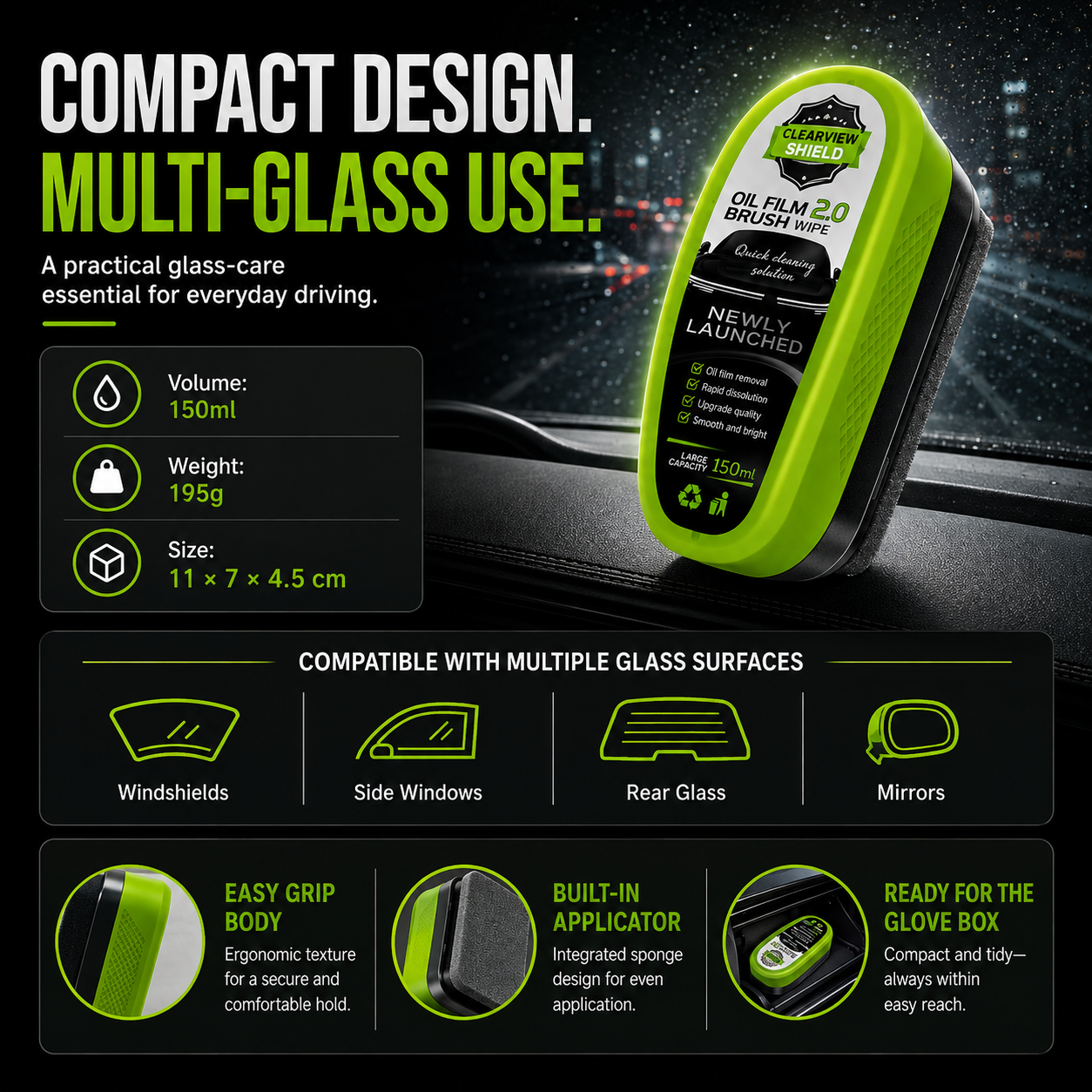 ✨Car Glass Cleaning Wipe