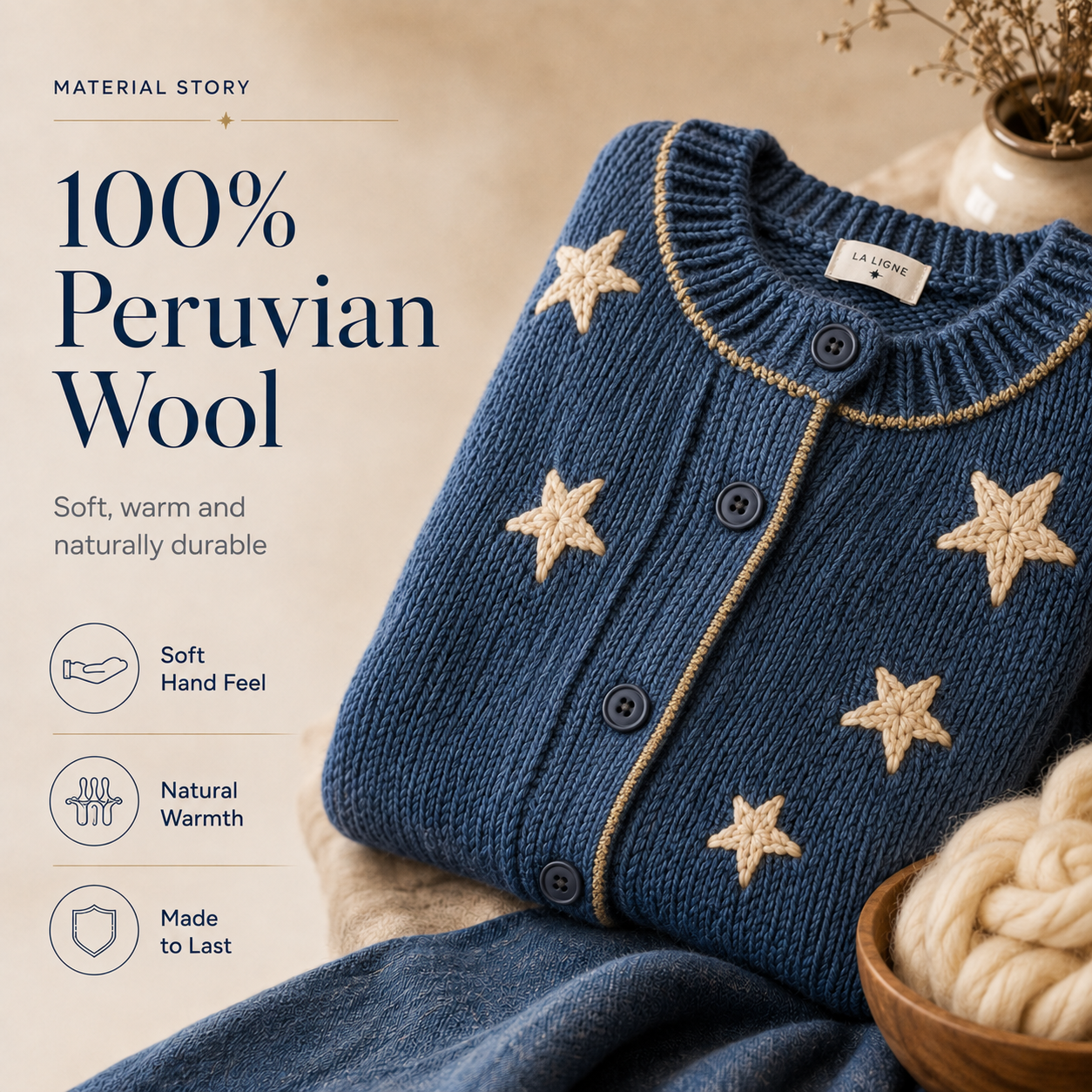 ✨Handmade yarn star-shaped cardigan