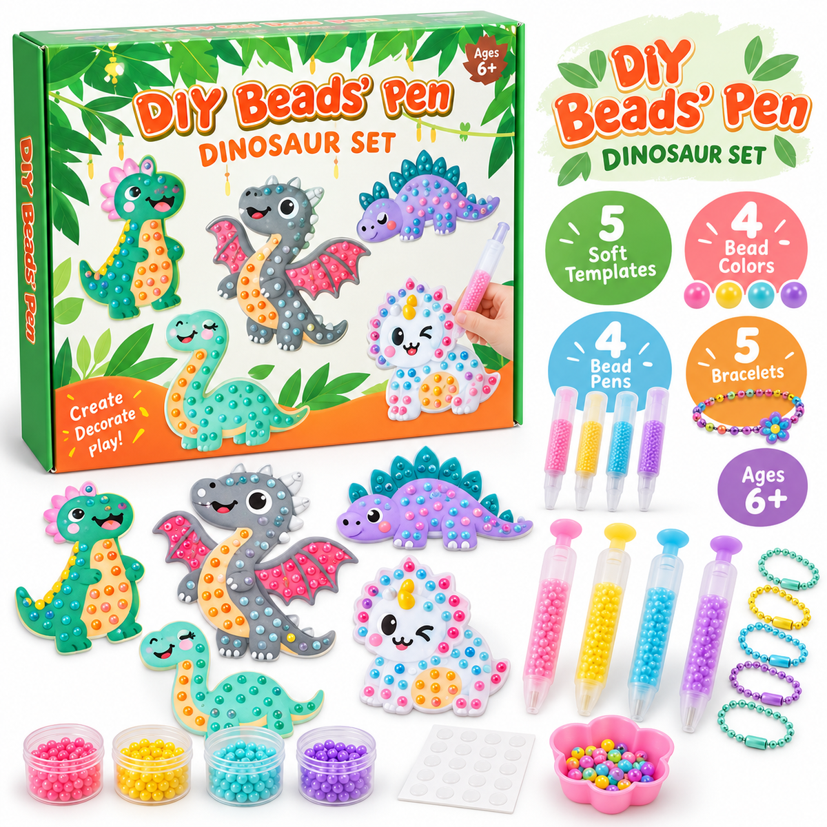 ✨Diy Beads' Pen Art Kit🔥Suitable for Ages 6+