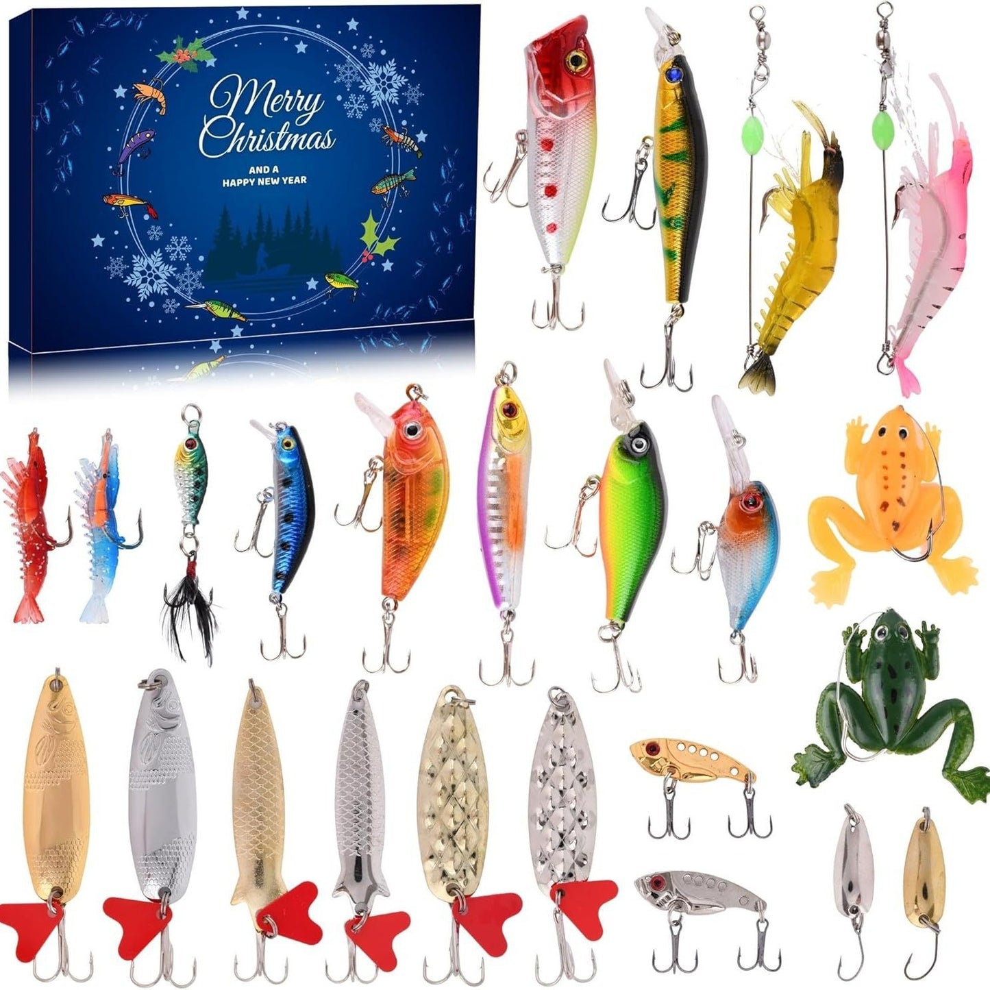✨Fishing Advent Calendar / 24 Days of Fishing Joy(📦Buy 2 Free Shipping)
