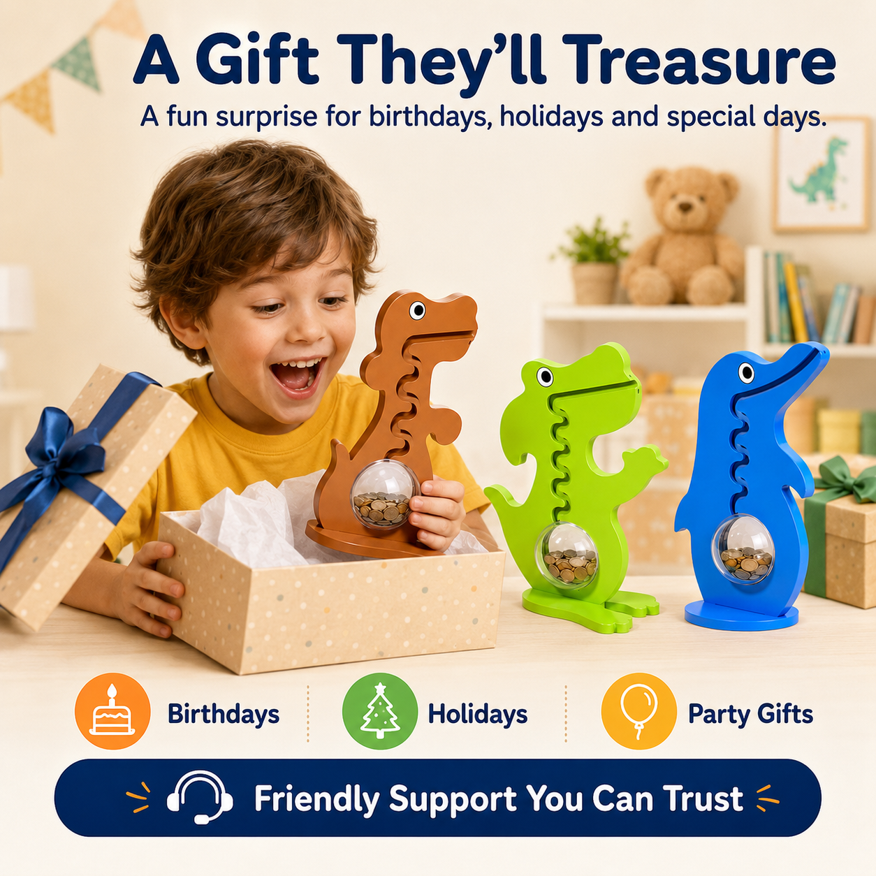 ✨Interactive Animal Coin Bank For Kids