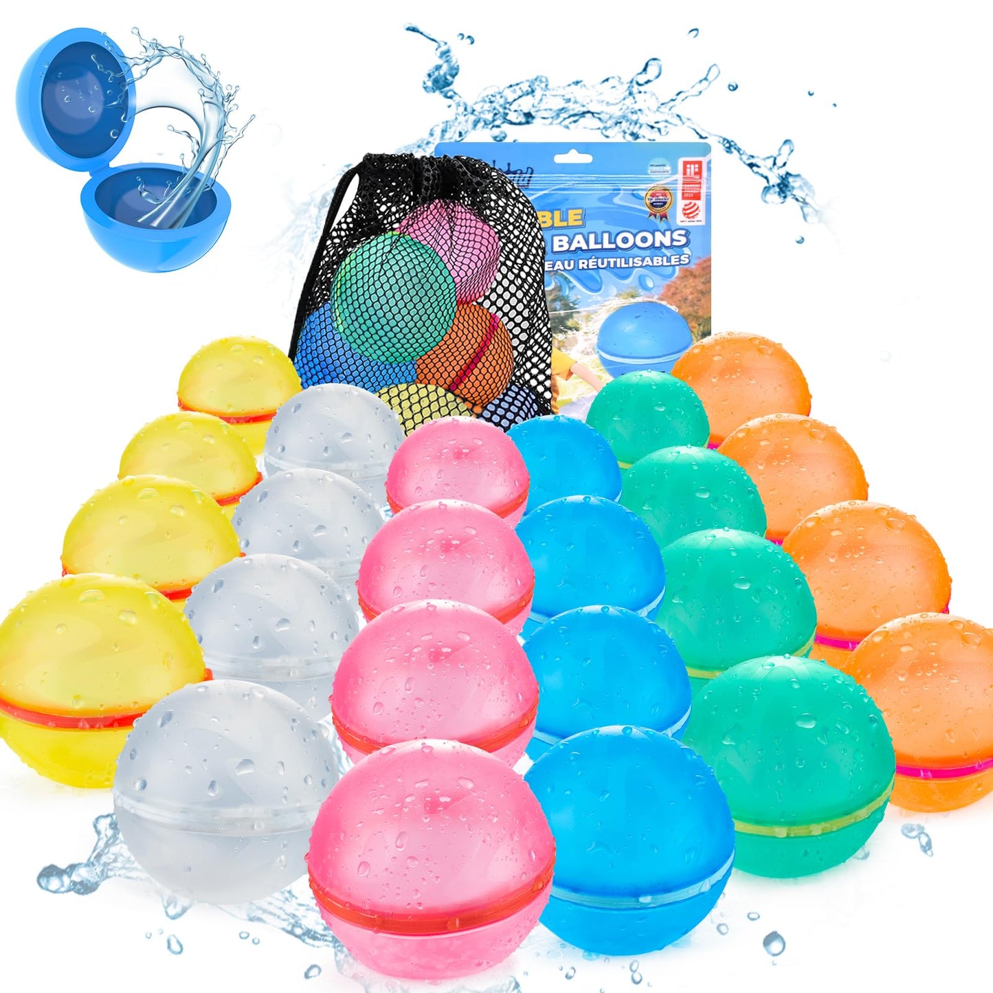 🔥Magnetic Reusable Soft Silicone Water Splash Balls