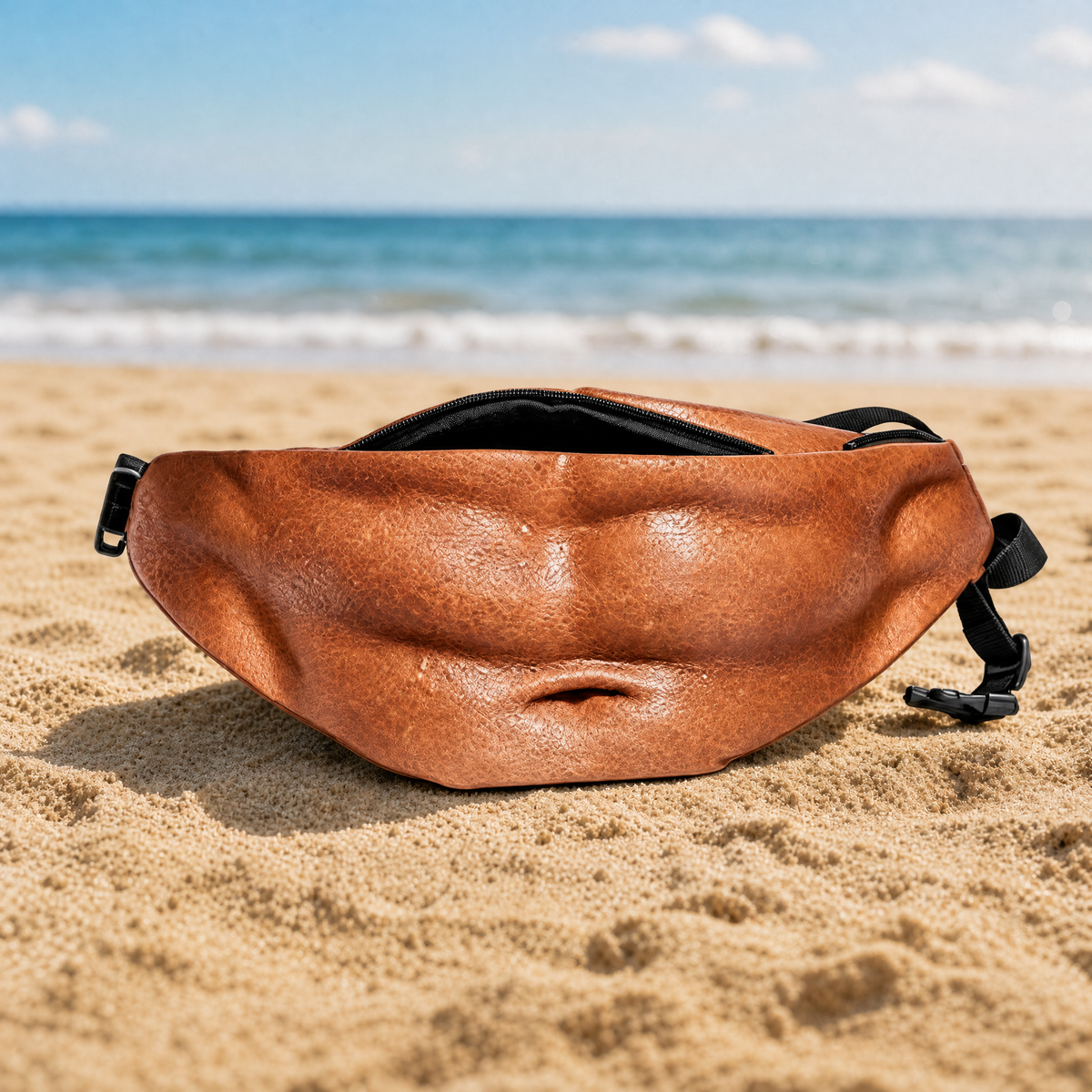 🔥Funny Belly Bag – Realistic Big Belly Novelty Waist Bag