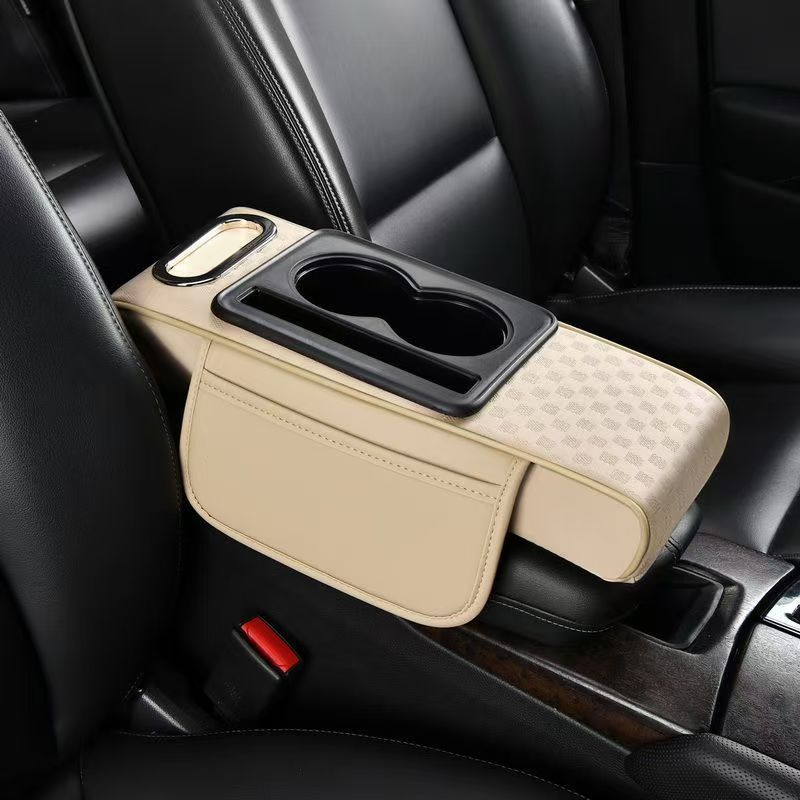 🔥Car Armrest Storage Box with Cup Holder