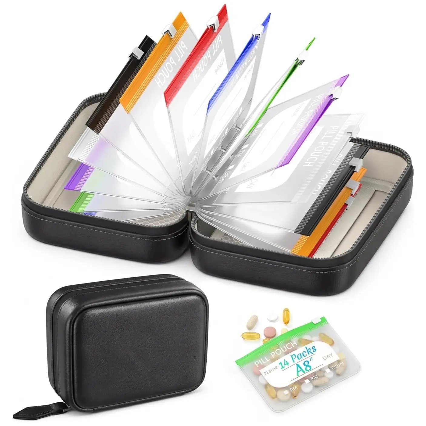 a8-waterproof-pill-pouch-set-7-to-14-days-of-meds-vitaminswaterproof-crush-resistant-shell-448