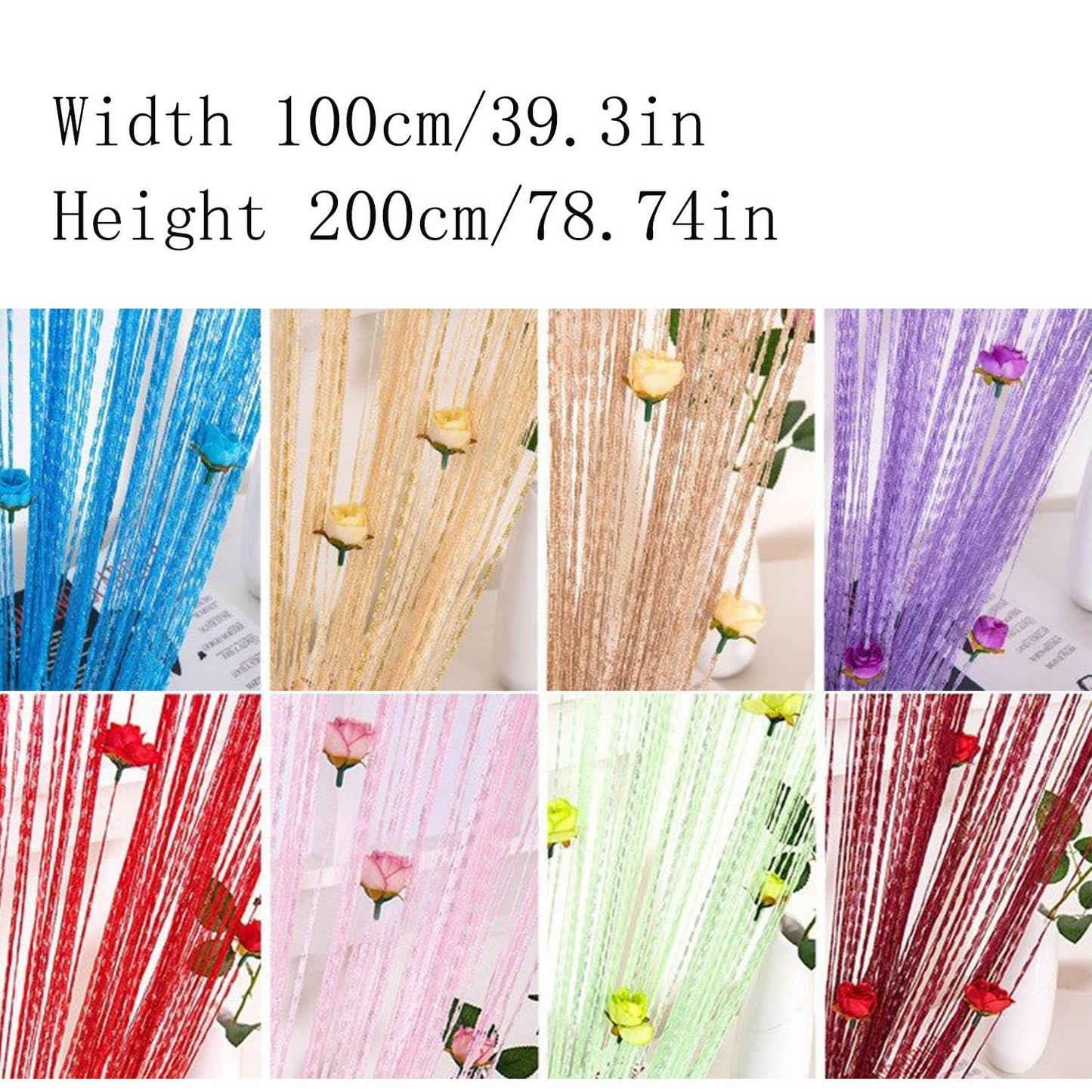 🎖️🏆Flash Sale 🔥 Rose Thread Door String Curtain