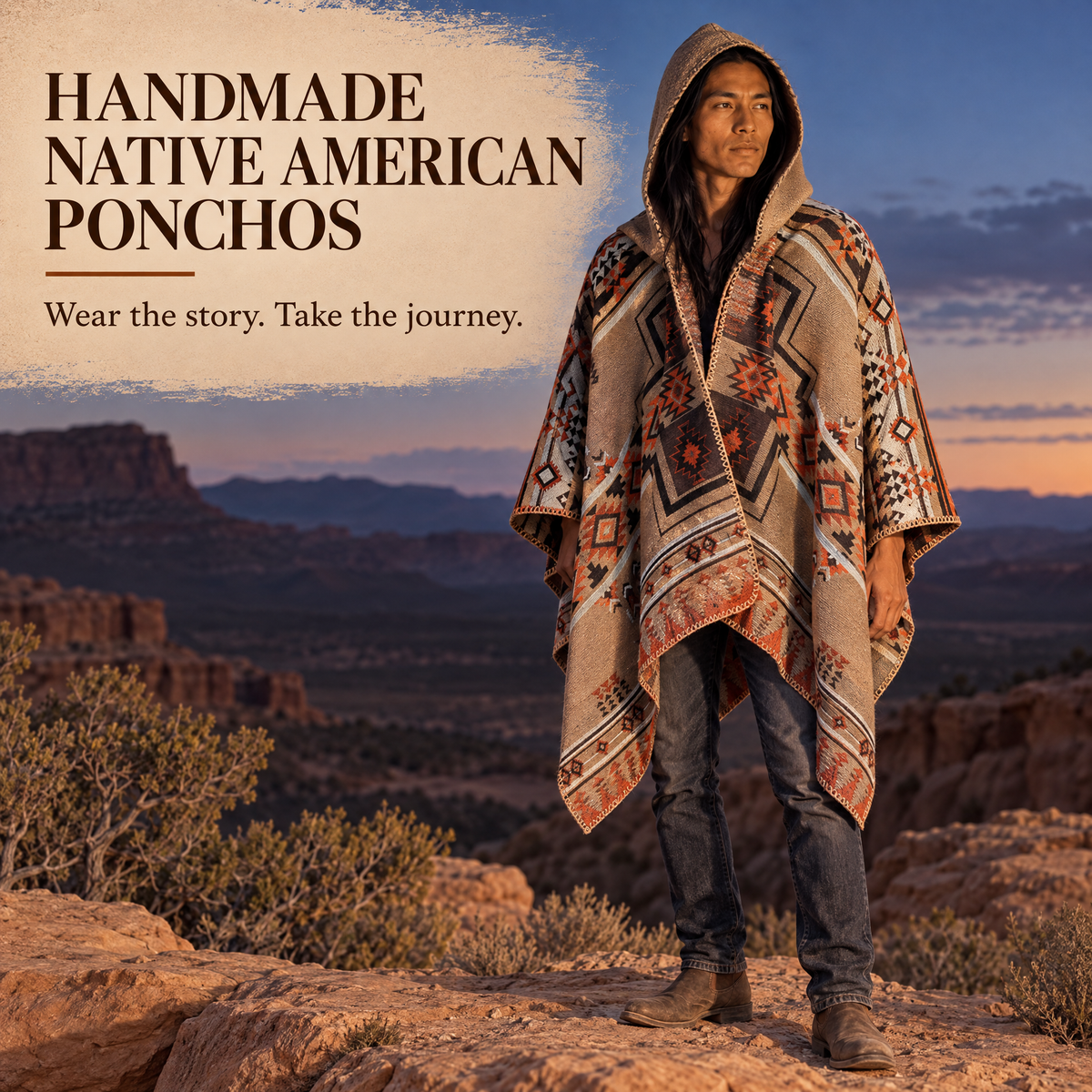 ✨Handmade Native American Ponchos