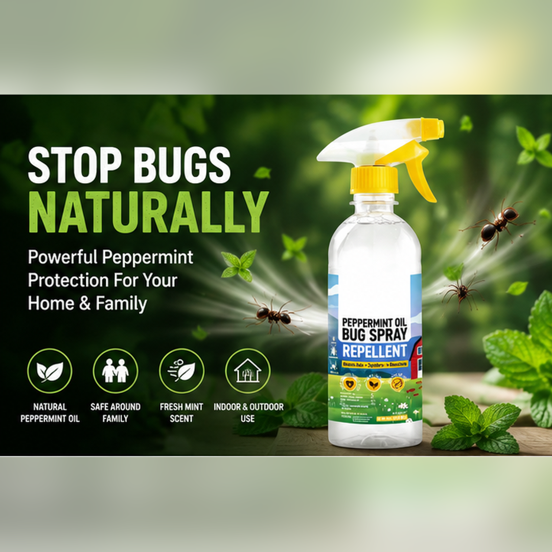 ✨ Fresh Mint Scent. Powerful Pest Defense. Keep Ants, Spiders & Roaches Away Naturally