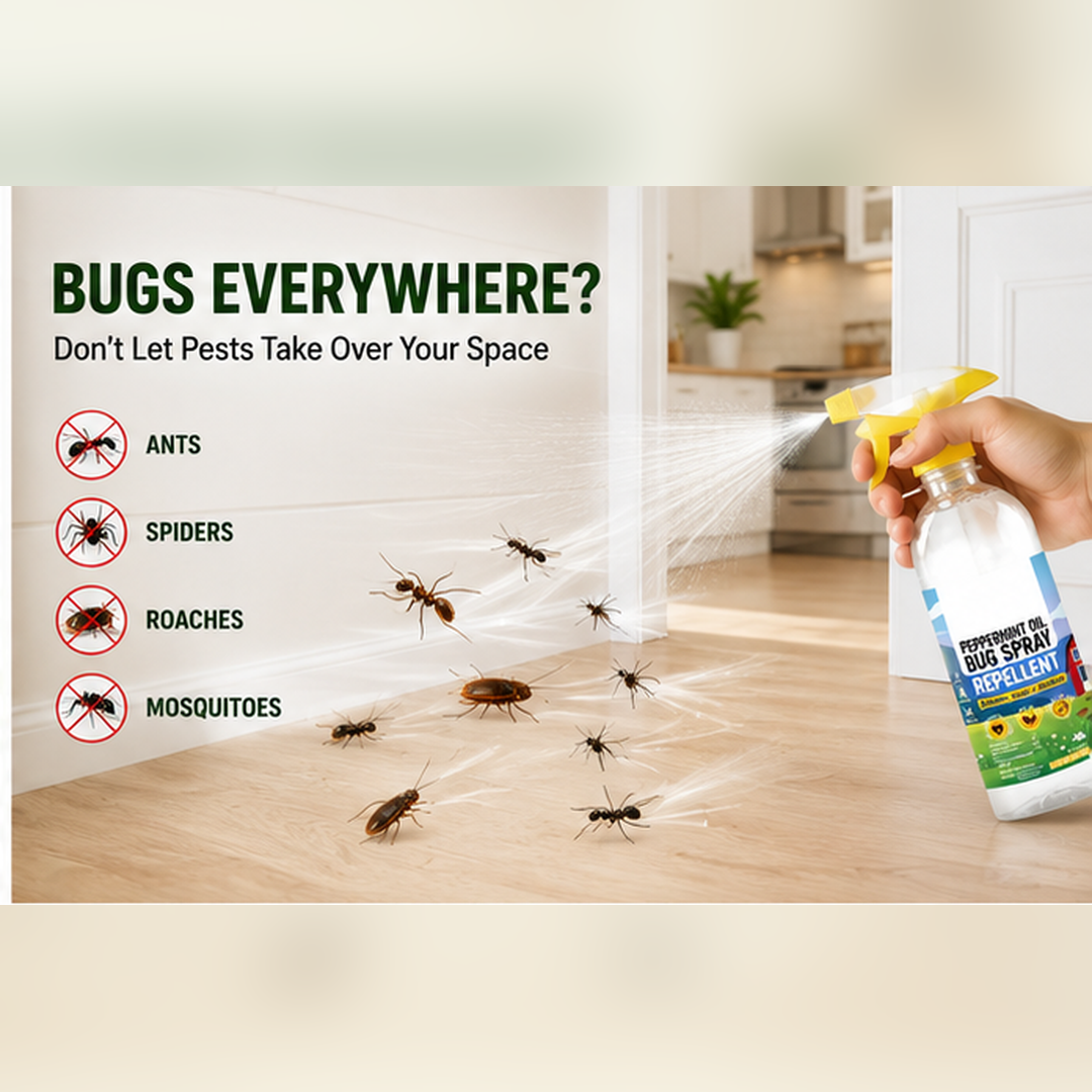 ✨ Fresh Mint Scent. Powerful Pest Defense. Keep Ants, Spiders & Roaches Away Naturally