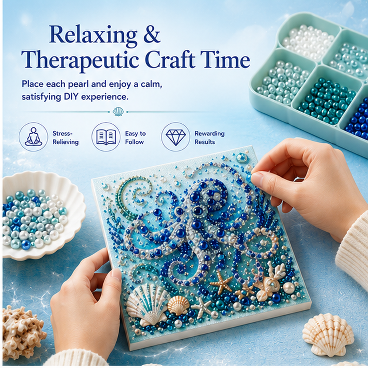 🔥Ocean Theme Pearl Art DIY Kit