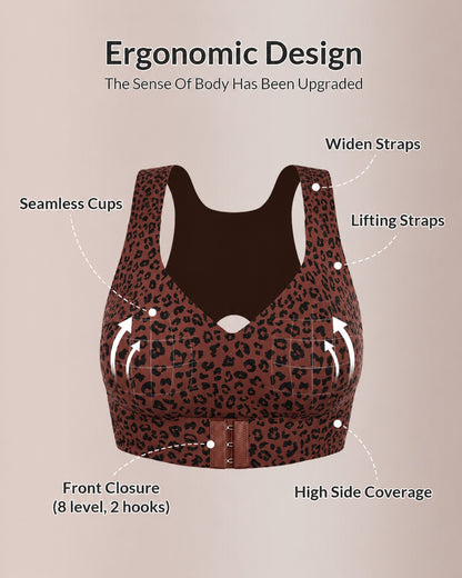 🔥Cross Back Front Closure Wireless Posture Support Bra