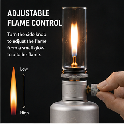 🔥Camping Gas Candle Lantern 15g Refillable Tank