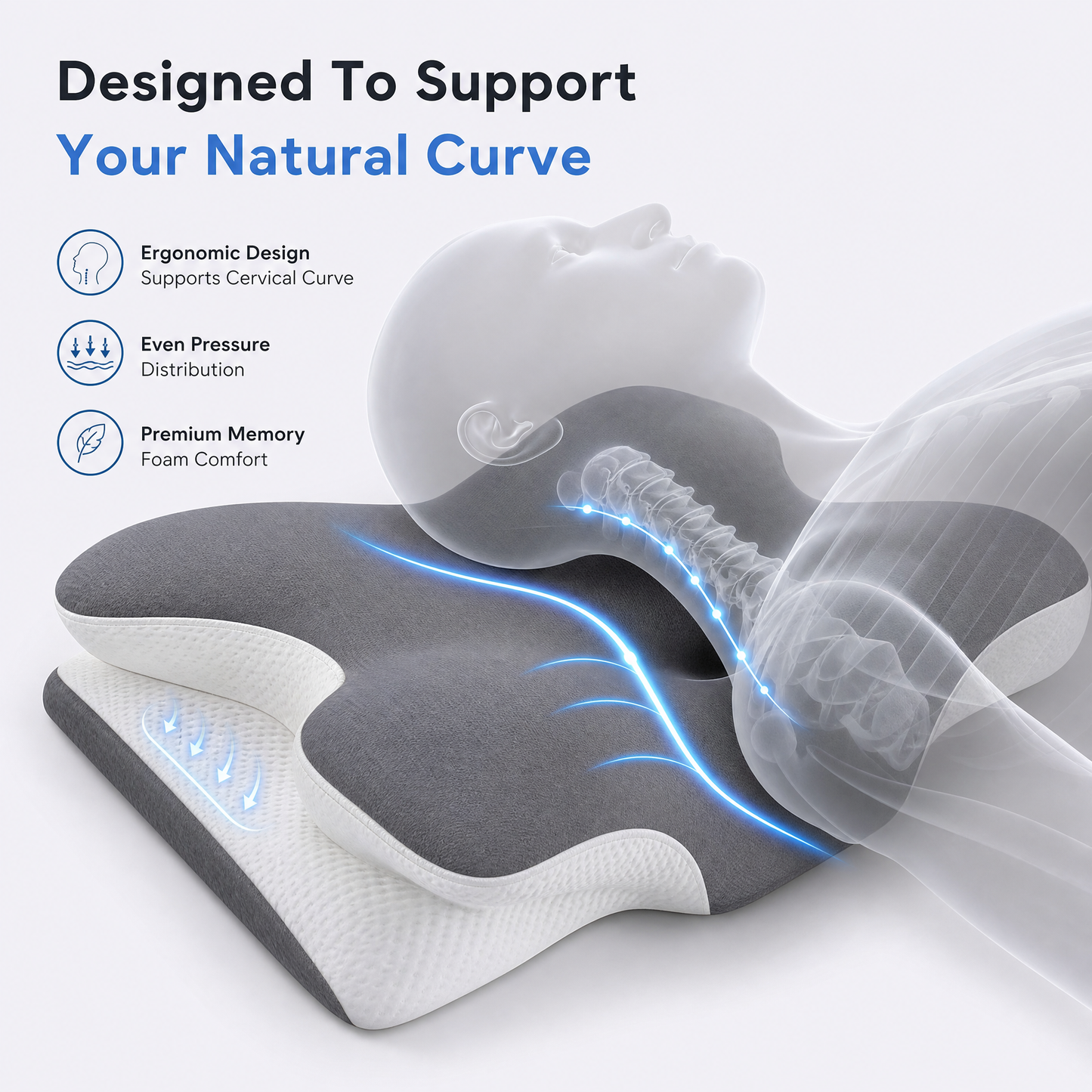 ✨Memory foam pillow