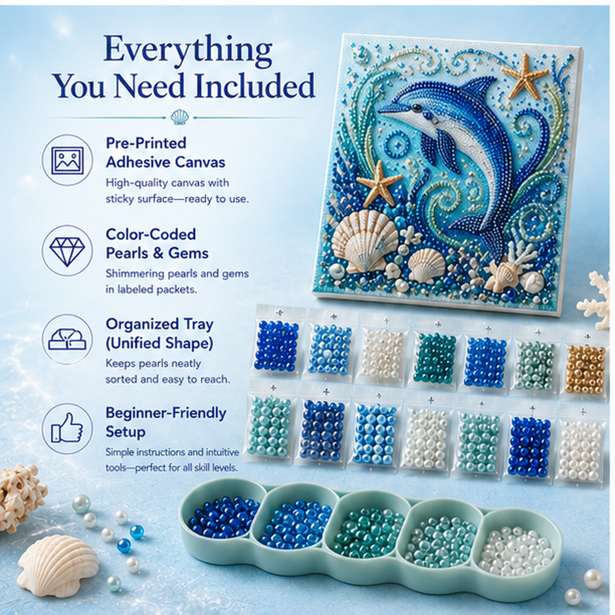 🔥Ocean Theme Pearl Art DIY Kit