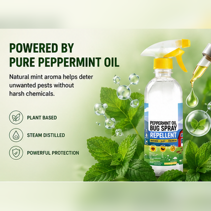 ✨ Fresh Mint Scent. Powerful Pest Defense. Keep Ants, Spiders & Roaches Away Naturally
