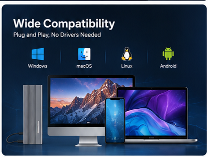 ✨Upgrade Your Storage in Seconds – 10Gbps M.2 SSD Enclosure