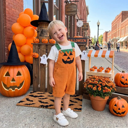 ✨Halloween Early Sale🎃Baby Boy Halloween Overalls