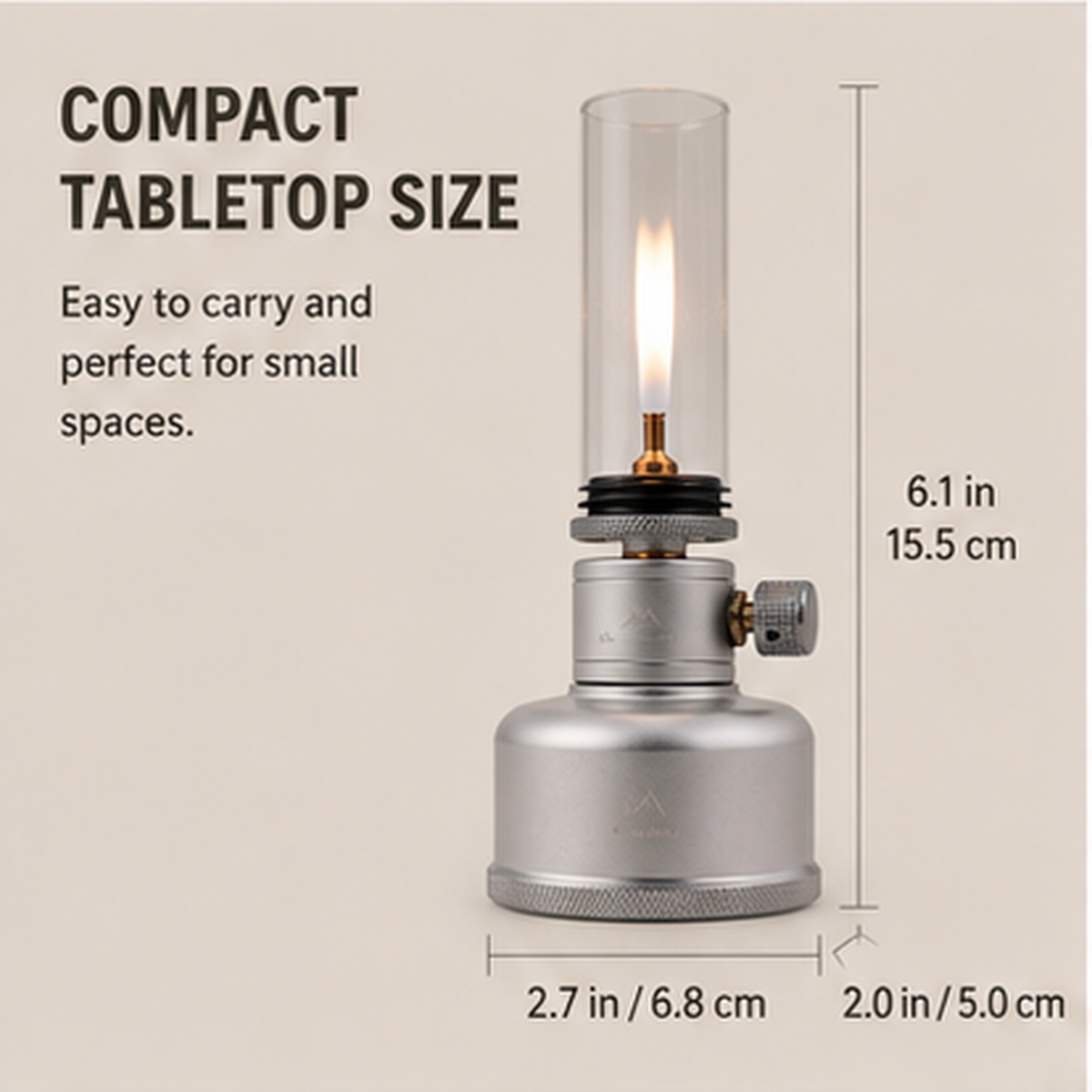 🔥Camping Gas Candle Lantern 15g Refillable Tank