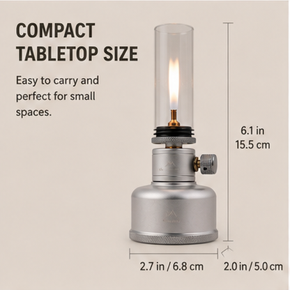 🔥Camping Gas Candle Lantern 15g Refillable Tank