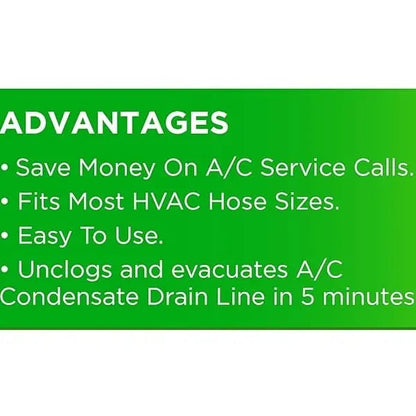 ✨AC Drain Line Cleaner Adapter Evacuates & Unclog AC Drain Line