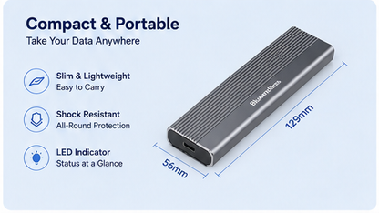 ✨Upgrade Your Storage in Seconds – 10Gbps M.2 SSD Enclosure