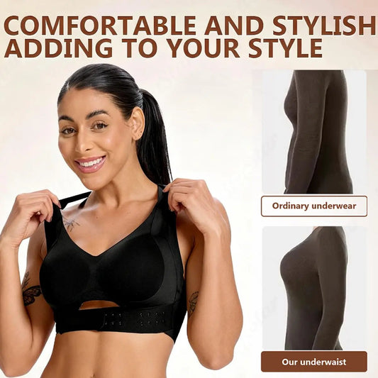 🔥Cross Back Front Closure Wireless Posture Support Bra