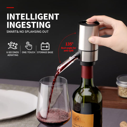 ÚLTIMO DÍA 49% DE DESCUENTO🍷 Aireador y Dispensador Eléctrico de Vino