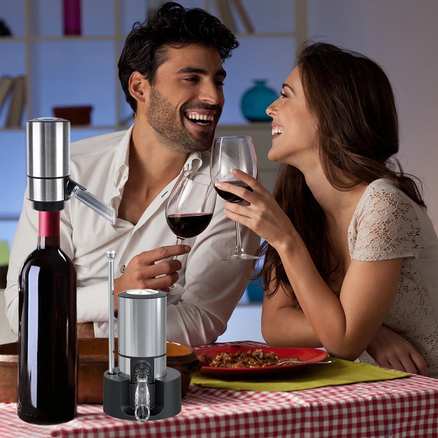اليوم الأخير خصم 49%🍷 مهوية وموزع النبيذ الكهربائي