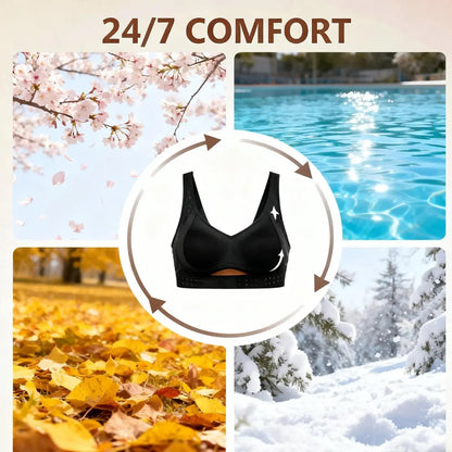 🔥Cross Back Front Closure Wireless Posture Support Bra
