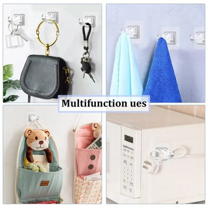 ✨8PCS Curtain Rod Brackets with Clips – Transparent Drapery Hooks 🚪