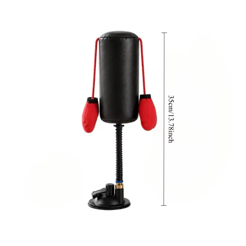 🔥🐱🥊Spring Bounce Cat Boxing Bag Toy, Suction Cup Interactive Play Toy with Soft Gloves for Indoor Kittens