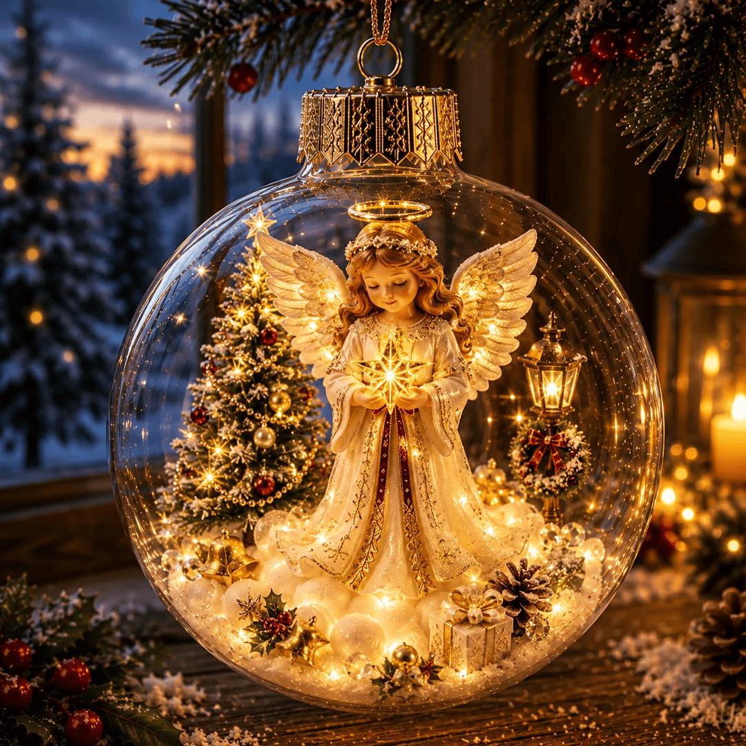 ✨Limited time 50% OFF -✨🎄 Glowing Christmas Story Ornament – Light-Up Mini Holiday Scene(📦Buy 3 Free Shipping)