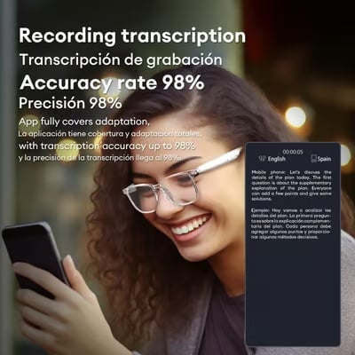 🔥Last Day Promotion 49% OFF🔥- HY-C8 AI Wireless Bluetooth Translation Glasses