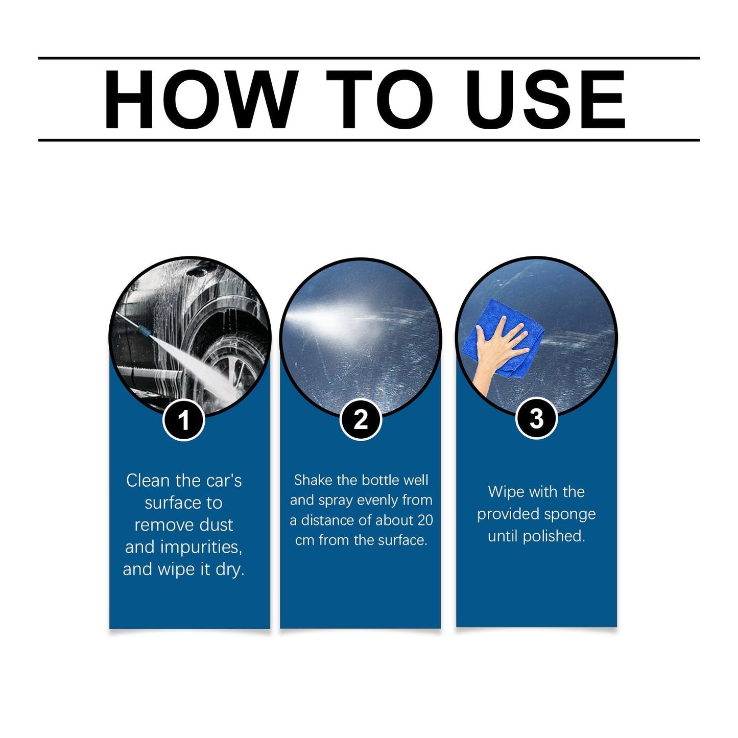Automotive coating spraying – a professional spray coating with excellent hydrophobicity and UV protection.