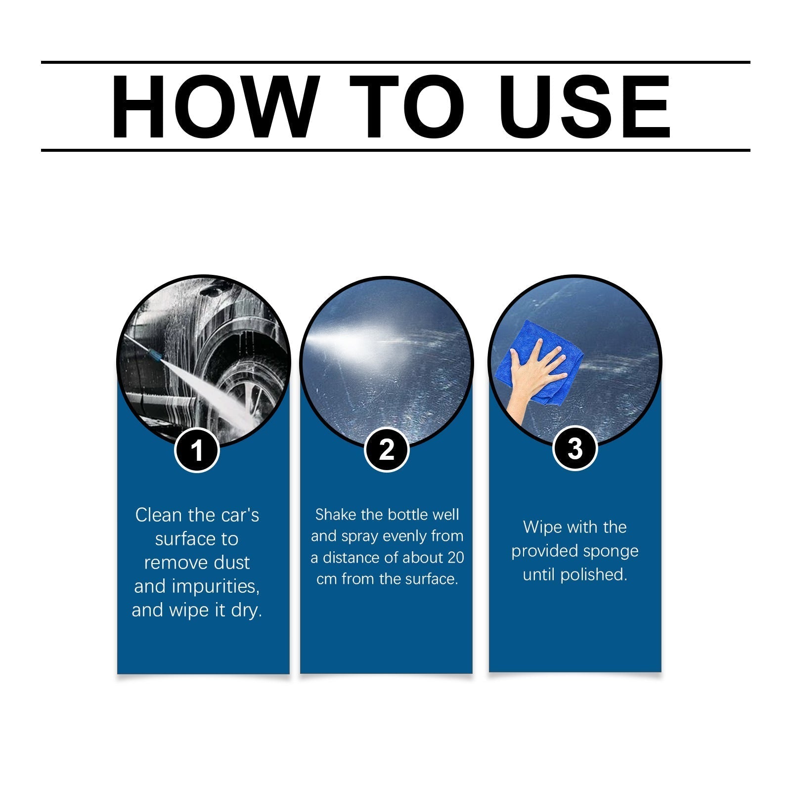 Automotive coating spraying – a professional spray coating with excellent hydrophobicity and UV protection.