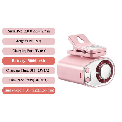 ✨Mega Deal｜800+ Sold Daily🎁Semiconductor Cooling Clip-On Fan